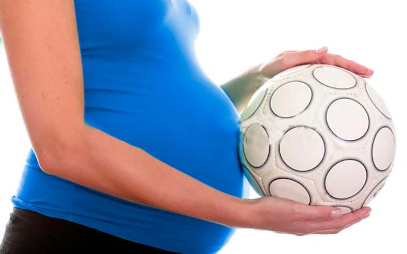 football hold maternity